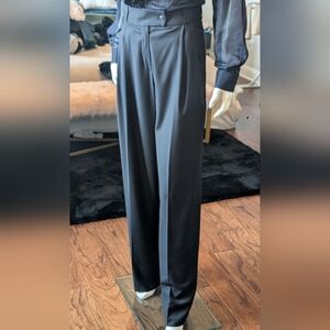 Plade wide legs wool pants